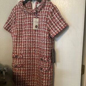 New Tuckernuck Pink Tweed Dress